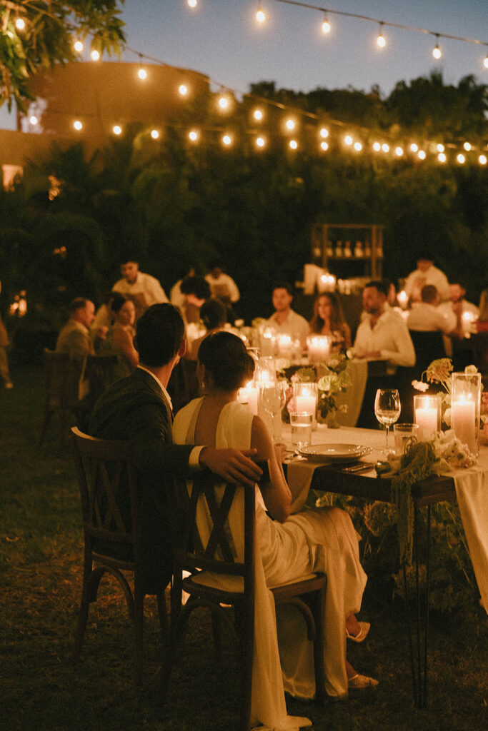 elegant outdoor wedding reception in cabo
