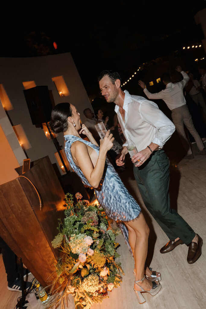 fun wedding reception dancing in cabo