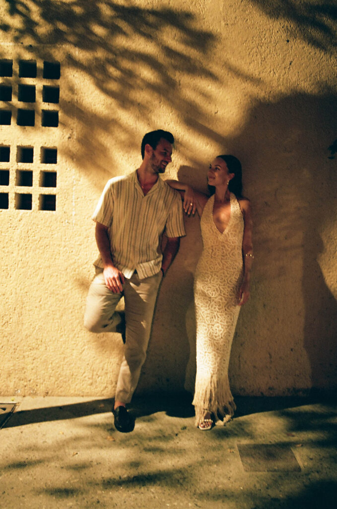 bride and groom celebrating at los cabos
