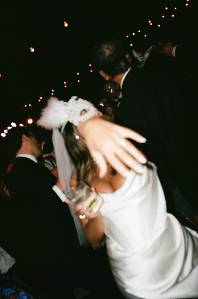 fun masquerade wedding reception party at the hummingbird nest ranch