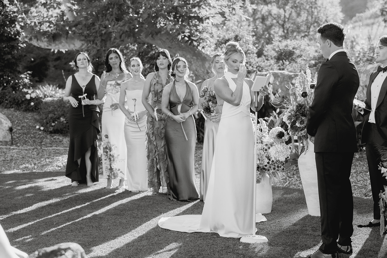 candid wedding ceremony moment