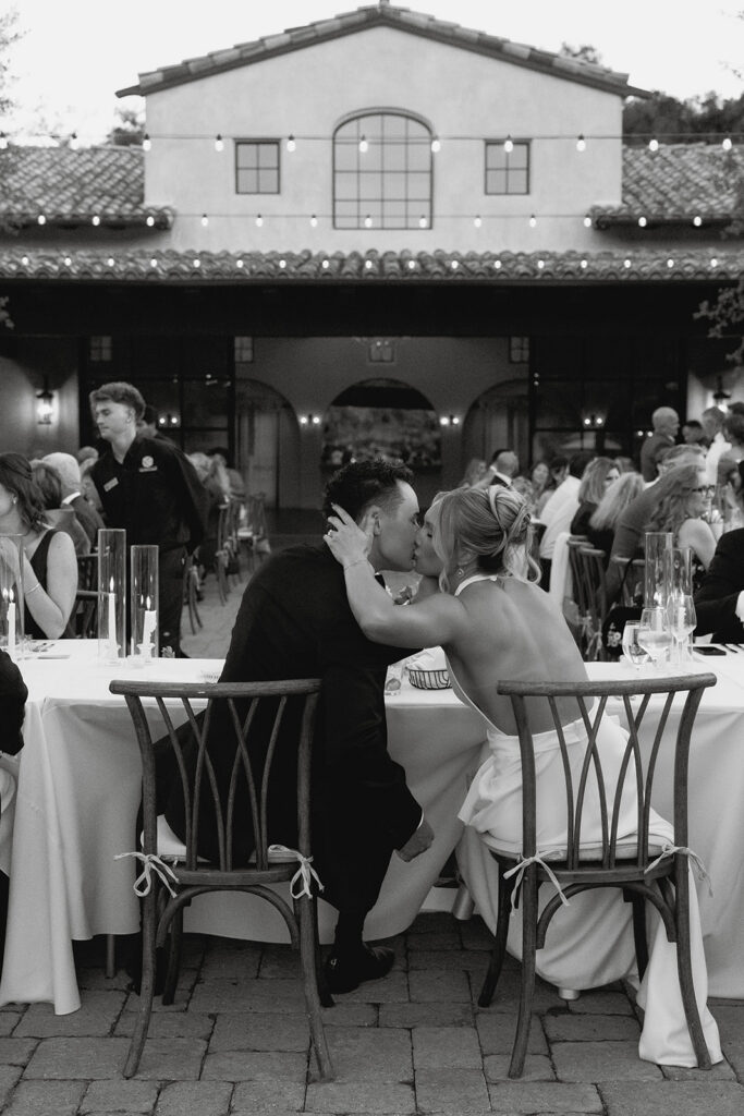 candid wedding reception moments at the monserate winery wedding venue