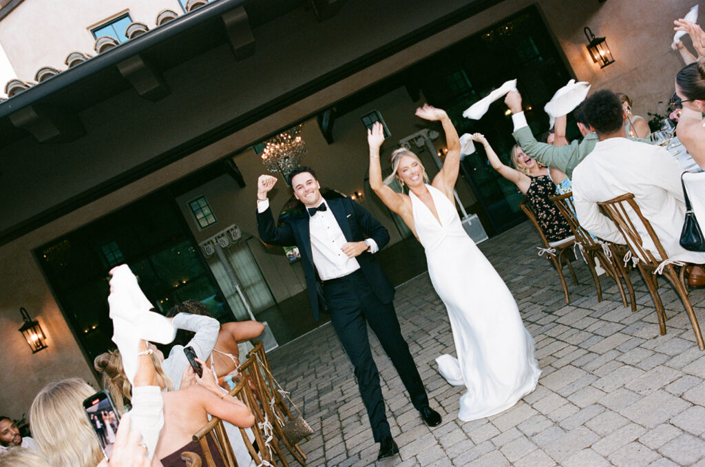 candid wedding reception moments at the monserate winery wedding venue