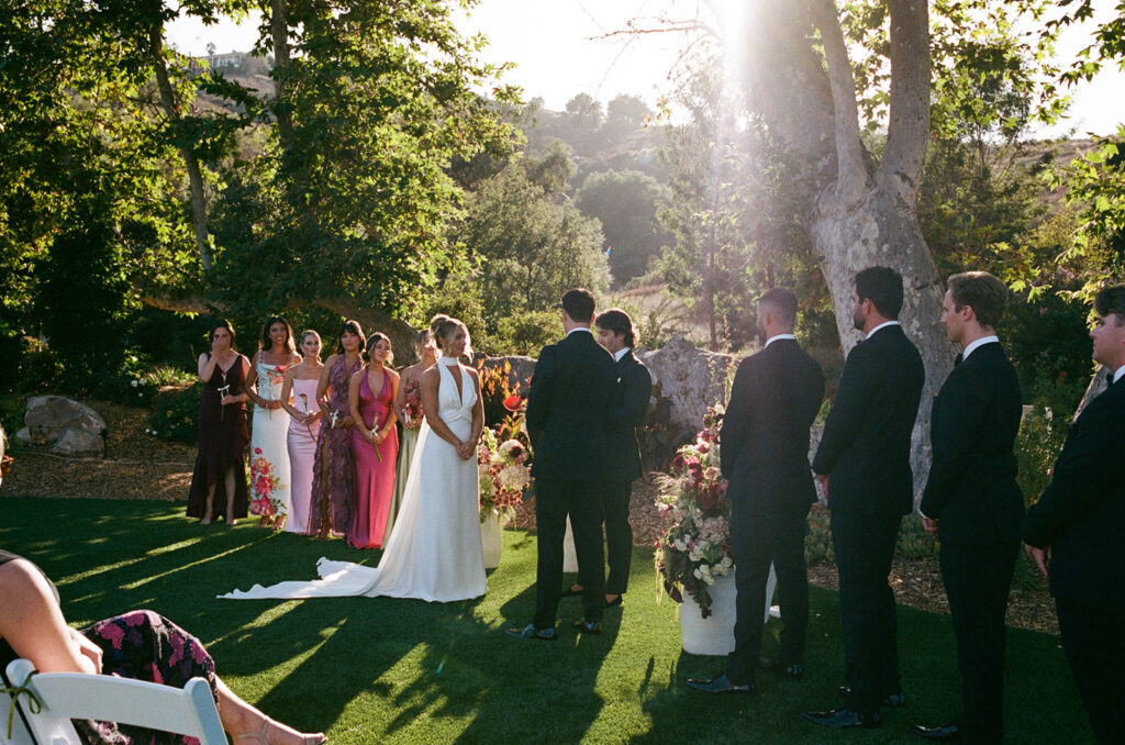 candid wedding ceremony moment