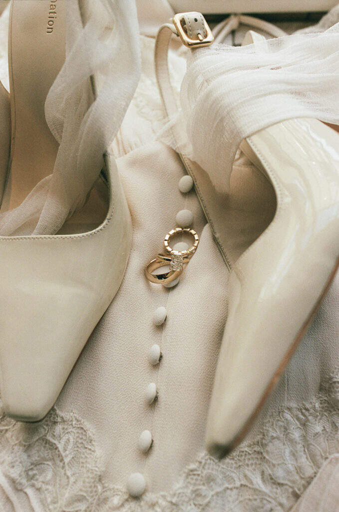 elegant wedding detail flatlay