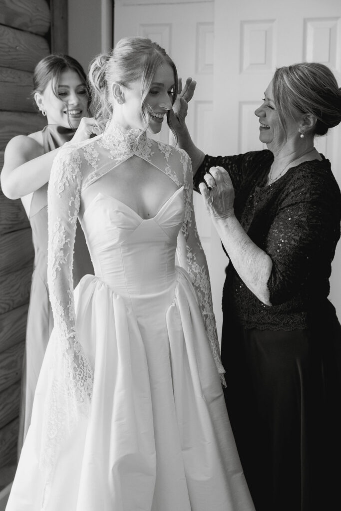 candid bride getting ready moments