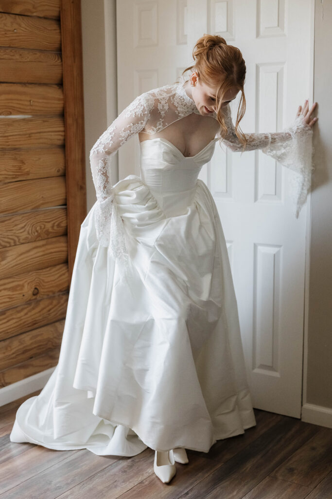 candid bride getting ready moments