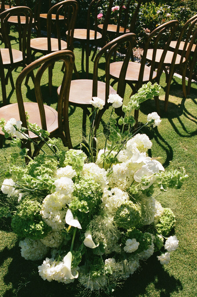 vineyard ceremony space at Morgan estate, california