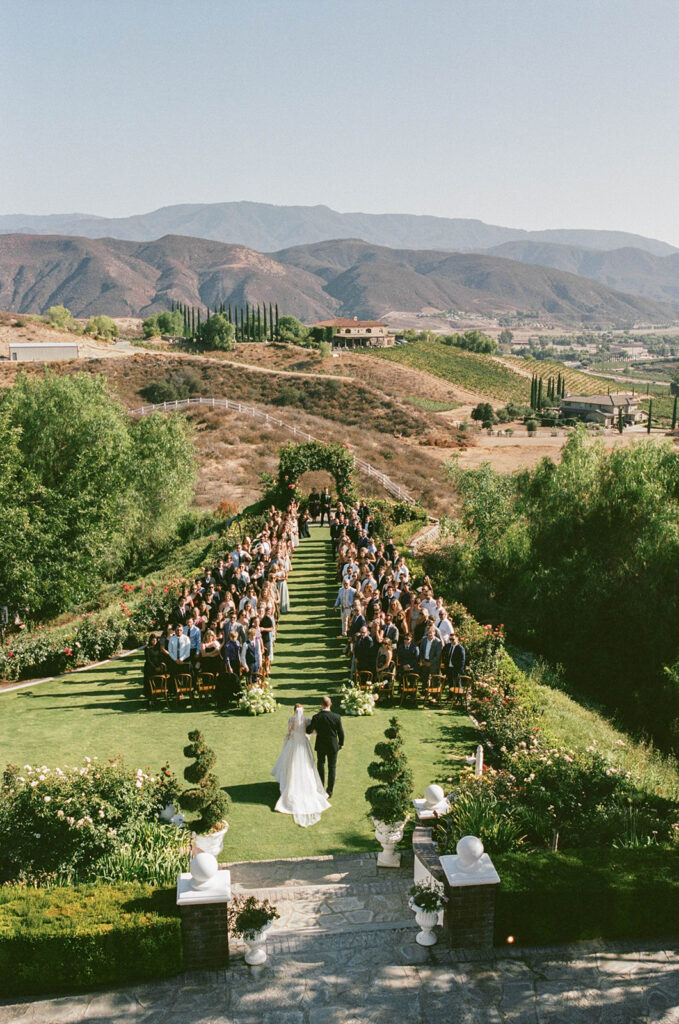 vineyard ceremony space at Morgan estate, california