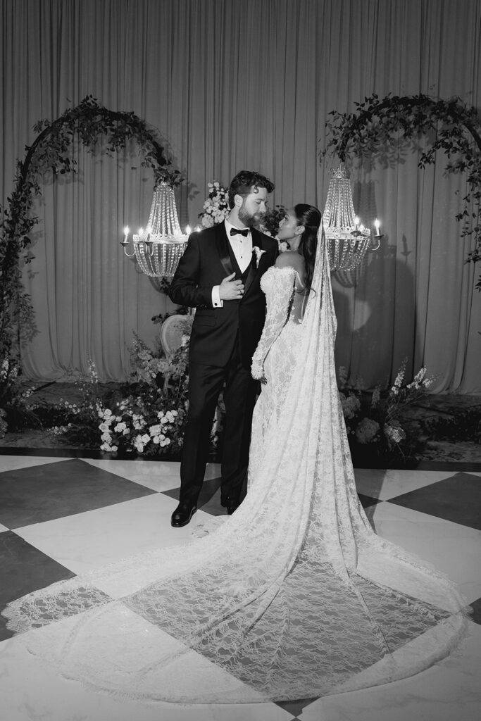 candid bride and groom moments during their rancho bernardo inn wedding reception