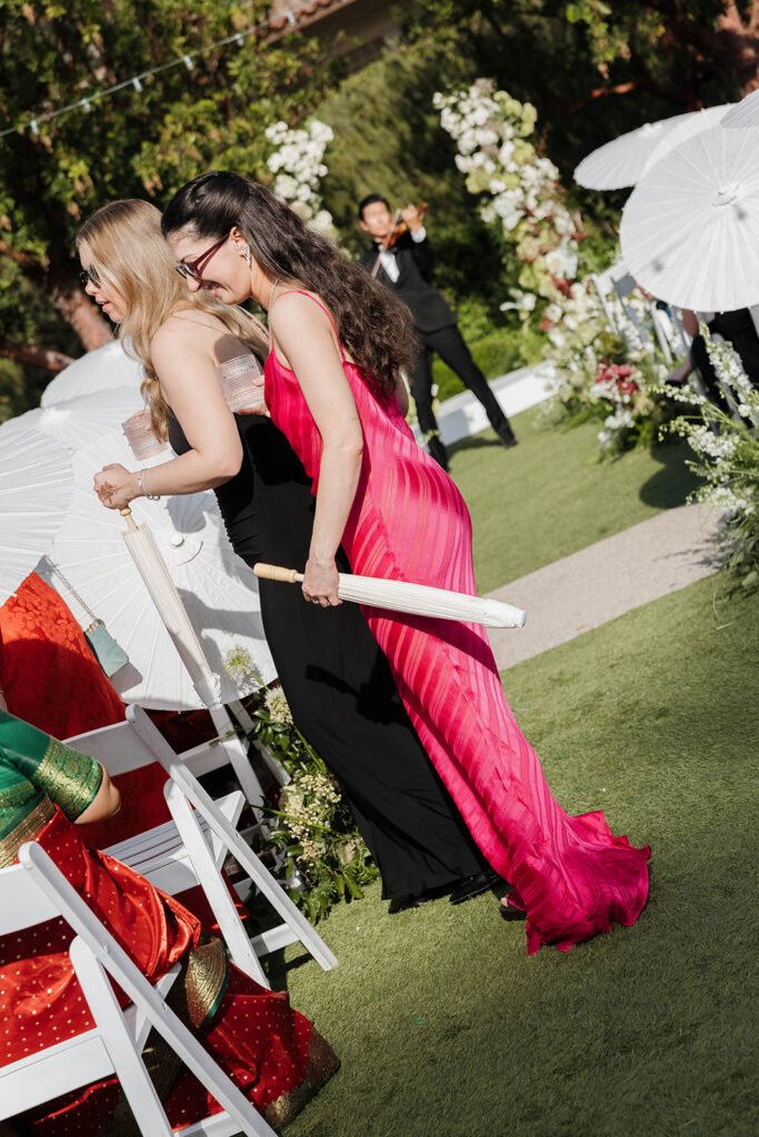 candid moments during rancho bernardo inn wedding ceremony