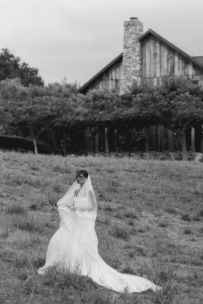 editorial bridal moments during an ojai wedding at a private estate