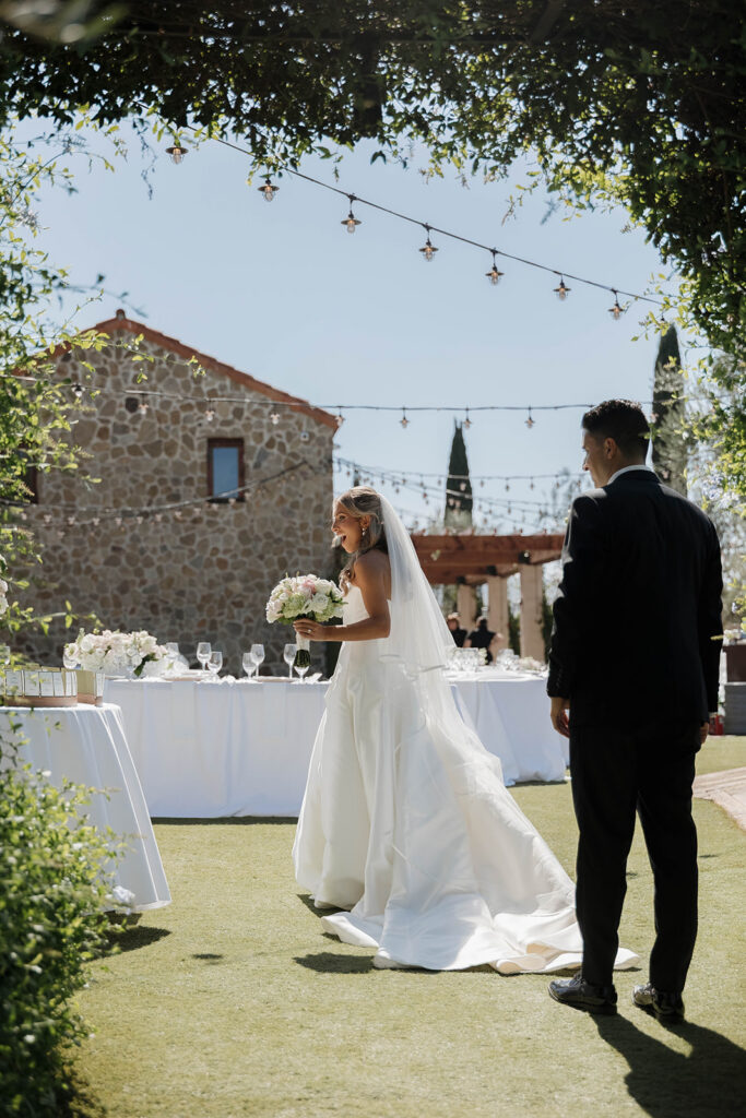 bride and groom at cielo farms