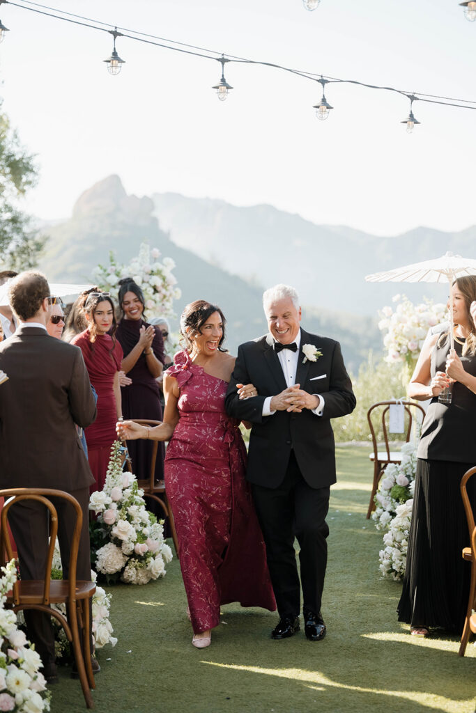 candid wedding ceremony moments at cielo farms malibu